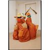 Image 1 : RACHEL FeINSTEIN (b. 1971) LOS TRES SOMBREROS plaster and enamel 51 x 49 x 48 in. (129.5 x 124.5 ...