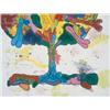 Image 1 : CARROLL DUNHAM (b.1949) INTEGRATED PAINTING #2 mixed media on linen 70 x 90 x 4 in. (177.8 x 228....