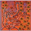 Image 1 : KEITH HARING (1958-1990) PORTRAIT OF THE PRESIDENT signed twice, titled and dated "K. Haring Sept...