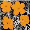 Image 1 : ANDY WARHOL (1928-1987) UNTITLED (FLOWERS) signed and dated "Andy Warhol 64" on the reverse acryl...