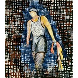 SANDRO CHIA (b. 1946) UNTITLED signed and dated "Chia 84" lower right gouache and watercolor over...