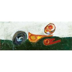 ARSHILE GORKY (1904-1948) UNTITLED oil on canvas 9 x 213/4 in. (22.9 x 55.3 cm) painted 1936-1938...