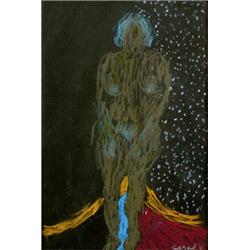 GEORGE SEGAL (1924-2000) UNTITLED signed and dated "Segal 61" lower right pastel on paper 18 x 12...