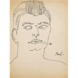 ANDY WARHOL (1928-1987) PAUL stamped with Estate and Foundation seals and numbered "262.001" on t...