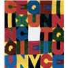 Image 1 : ALIGHIERO E BOETTI (1940-1994) CINQUE X CINQUE VENTICINQUE (FIVE X FIVE TWENTY-FIVE) signed "Alig...