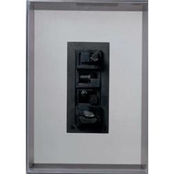 LOUISE NEVELSON (1899-1988) DIMINISHING REFLECTION XIX wood, formica and mirrors in Plexiglas box...