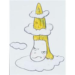 YOSHITOMO NARA (b. 1959) MISS MOUnTAIN signed, titled and dated "Miss Mountain Nara 2000" on the ...