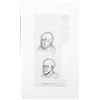 Image 1 : MAURIZIO CATTELAN (b. 1960) UNTITLED pencil and ink on paper 9 x 41/4 in. (22.8 x 10.8 cm) execut...