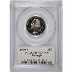 1999-S GEORGIA STATE QUARTER PCGS PR-70 DCAM