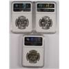 Image 2 : 1959, 63 & 63-D FRANKLIN HALF DOLLARS, NGC MS-64