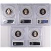 Image 2 : ( 5 ) PCGS GRADED PR-69 DCAM NATIONAL PARKS QUARTERS: