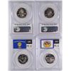 Image 2 : ( 4 ) PCGS GRADED, PR-69 STATE QUARTERS: (1) OREGON & (3) WEST VIRGINIA