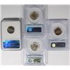 Image 2 : Lot of (4) JEFFERSON NICKELS (3) PCGS-MS65 1954, 45S, 45D (1) 1941 NGCMS-65