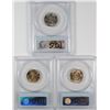 Image 2 : 3 JEFFERSON NICKELS 1939 REV. OF 40, & 2 47-D PCGS MS-65