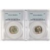Image 1 : ( 2 ) 1940 JEFFERSON NICKELS, PCGS MS-65 FULL STEPS