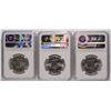 Image 2 : 1959, 63 & 63-D FRANKLIN HALF DOLLARS, NGC MS-64