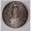 Image 1 : 1986 AMERICAN SILVER EAGLE, BU TONING  FIRST YEAR OF ISSUE