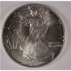 1992 AMERICAN SILVER EAGLE BU  BETTER DATE