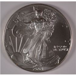2001 AMERICAN SILVER EAGLE, BU