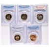 Image 1 : (5) SACAGAWEA DOLLARS ALL PCGS PR-69 DCAM 2000-S, (2) 02-S, 11-S, 14-S