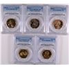 Image 1 : (5) SACAGAWEA DOLLARS ALL PCGS PR-69 DCAM 2000-S, 02-S, 04-S, 10-S, 14-S