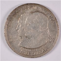 1923-S MONROE COMMEMORATIVE HALF DOLLAR, AU+
