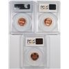Image 2 : (3) PCGS GRADED LINCOLN CENTS: 1961-D MS-64 RED, 68-S MS-65 RED & 69-S MS-65 RED