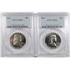 Image 1 : ( 2 ) 1961 FRANKLIN HALF DOLLARS, PCGS PR-66