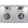 Image 2 : ( 2 ) 1962 FRANKLIN HALF DOLLARS, PCGS PR-66