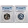 Image 1 : ( 2 ) 1963 FRANKLIN HALF DOLLARS, PCGS PR-66