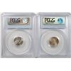 Image 2 : 1946-D & 1958-D ROOSEVELT DIMES, PCGS MS-66 FULL BANDS
