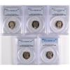 Image 1 : (5) JEFFERSON NICKELS PCGS PR-69 DCAM