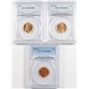 Image 1 : 1941, 1944-D & 1954-S LINCOLN CENTS, PCGS MS-66 REDS