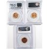 Image 4 : 1941, 1944-D & 1954-S LINCOLN CENTS, PCGS MS-66 REDS