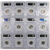 Image 2 : ( 12 ) ROOSEVELT DIMES, PCGS GRADED MS-66: ( 5 ) 1954-S & ( 7 ) 1955