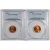 Image 1 : 1950-D & 1950-S LINCOLN CENTS, PCGS MS-66 RED