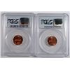 Image 2 : 1959 & 1959-D LINCOLN CENTS, PCGS MS-66 RED
