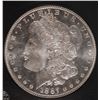 Image 2 : 1887 MORGAN SILVER DOLLAR, CCGS GEM BU DMPL  RARE!