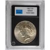 Image 1 : 1927 PEACE SILVER DOLLAR, CCGS GEM BU  SEMI-KEY