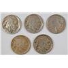 Image 1 : (5) 1916-D BUFFALO NICKELS