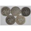 Image 2 : (5) 1853 SEATED QUARTERS