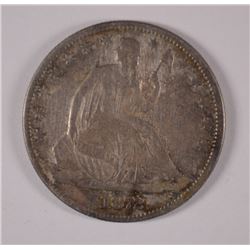 1872 SEATED HALF DOLLAR F/VF