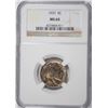 Image 1 : 1937 BUFFALO NICKEL NGC MS-64