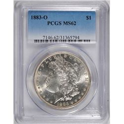1883-O MORGAN DOLLAR PCGS MS-62