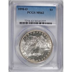 1898-O MORGAN DOLLAR PCGS MS-62