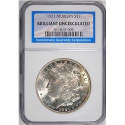 1921 MORGAN DOLLAR NGC BU
