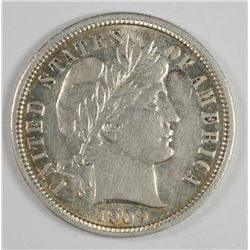 1909 BARBER DIME, AU