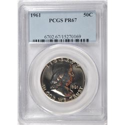 1961 FRANKLIN HALF DOLLAR, PCGS PROOF-67