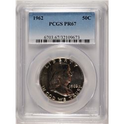 1962 FRANKLIN HALF DOLLAR, PCGS PROOF-67