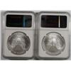 Image 2 : ( 2 ) 2004 AMERICAN SILVER EAGLES, NGC MS-69